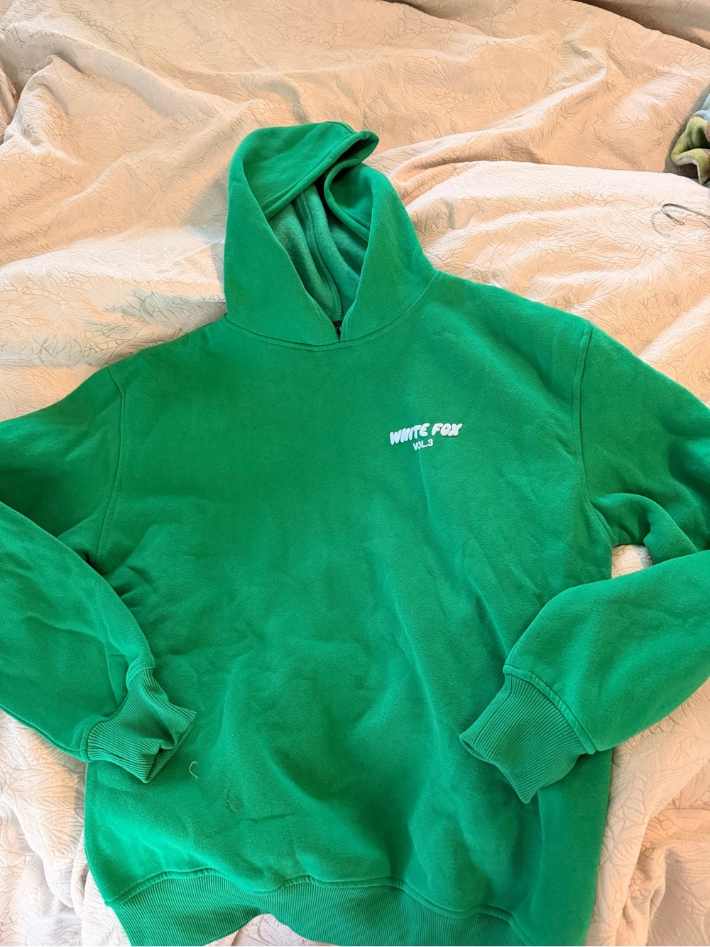 Wildfox Bright Green Hoodie Sweatshirt